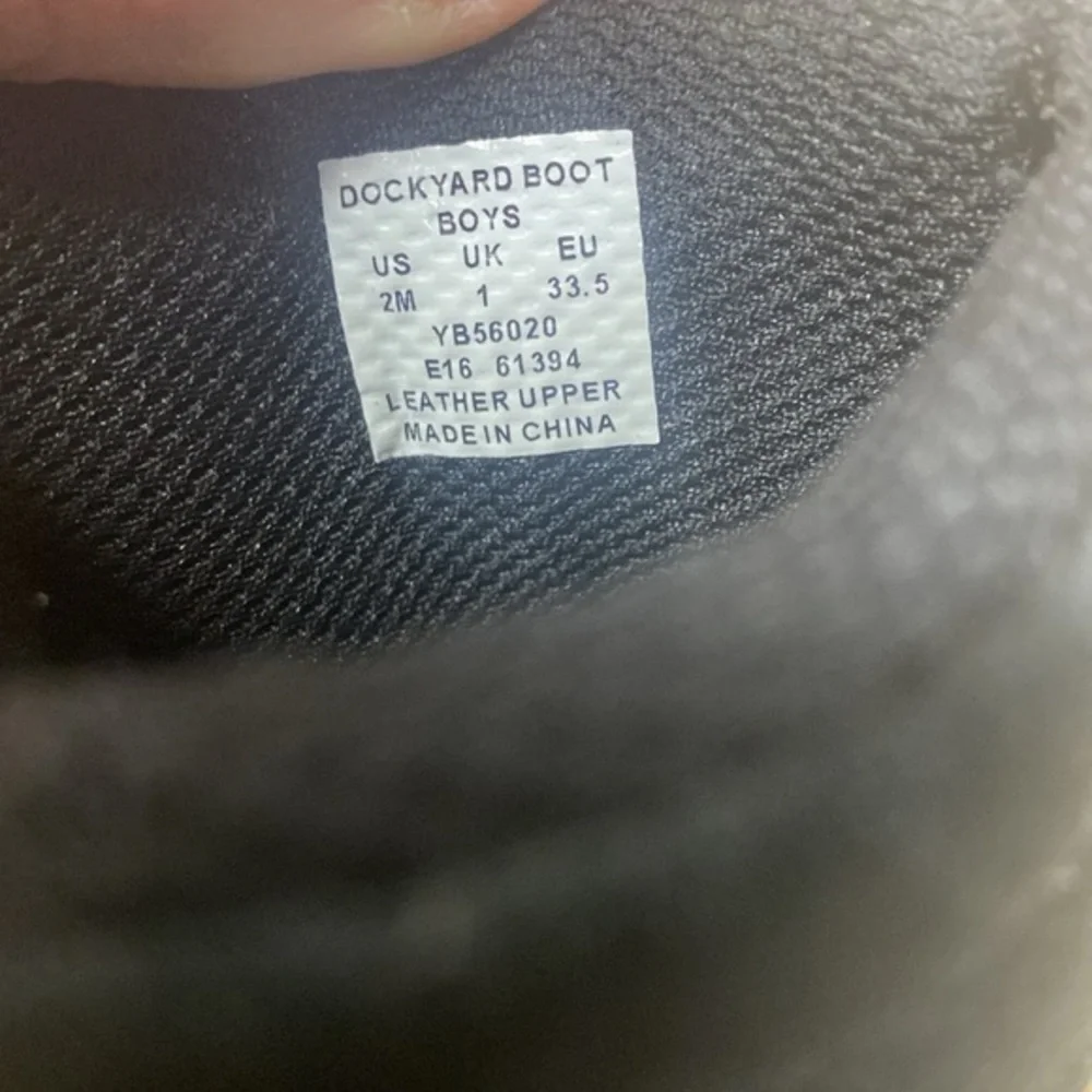 Sperry Crewcuts Dockyard Boots Chukka black boots‎  kids Size 2